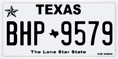 TX license plate BHP9579