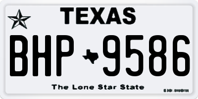 TX license plate BHP9586