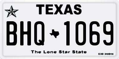 TX license plate BHQ1069