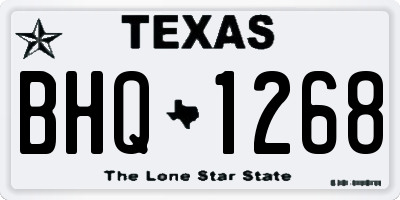 TX license plate BHQ1268