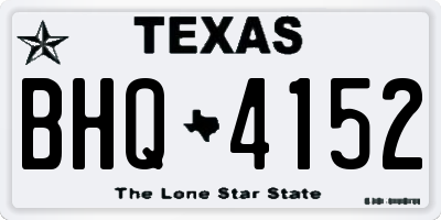 TX license plate BHQ4152