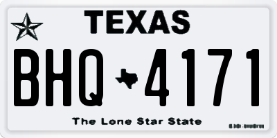 TX license plate BHQ4171