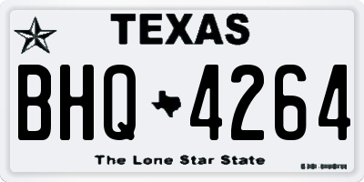 TX license plate BHQ4264