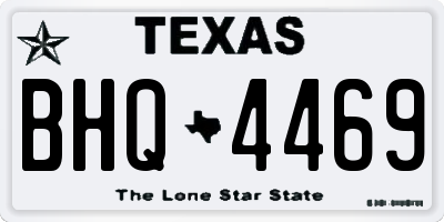 TX license plate BHQ4469