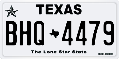 TX license plate BHQ4479
