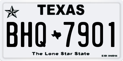 TX license plate BHQ7901
