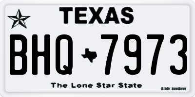 TX license plate BHQ7973