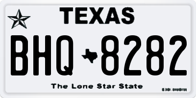 TX license plate BHQ8282