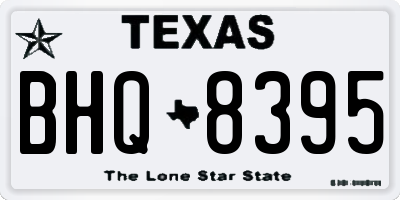TX license plate BHQ8395