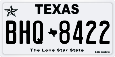 TX license plate BHQ8422