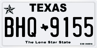 TX license plate BHQ9155