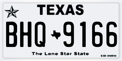 TX license plate BHQ9166