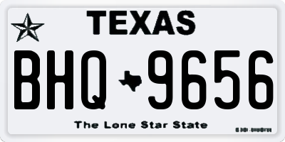 TX license plate BHQ9656