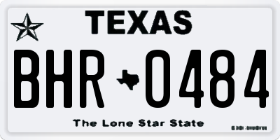 TX license plate BHR0484