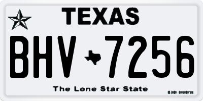 TX license plate BHV7256