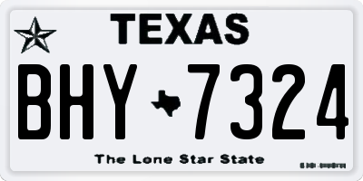 TX license plate BHY7324