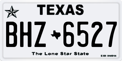 TX license plate BHZ6527