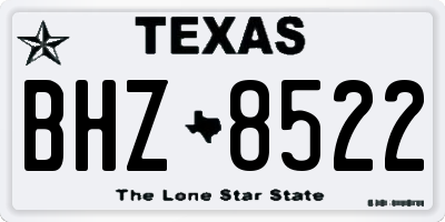 TX license plate BHZ8522