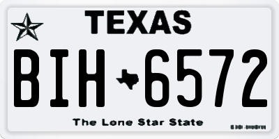 TX license plate BIH6572