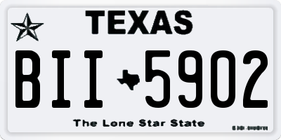 TX license plate BII5902