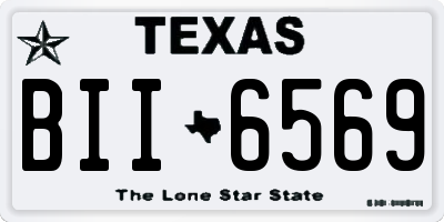 TX license plate BII6569