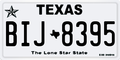 TX license plate BIJ8395