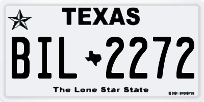 TX license plate BIL2272