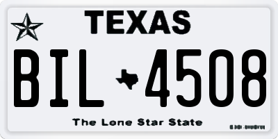 TX license plate BIL4508