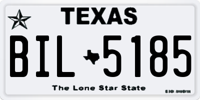 TX license plate BIL5185