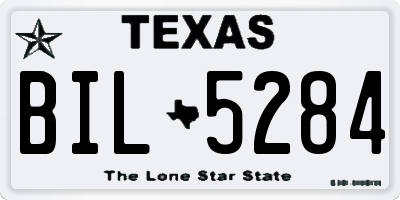 TX license plate BIL5284