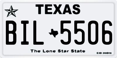 TX license plate BIL5506