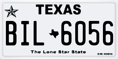 TX license plate BIL6056