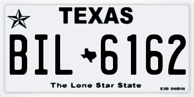 TX license plate BIL6162