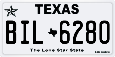 TX license plate BIL6280
