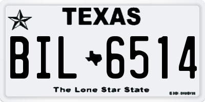 TX license plate BIL6514