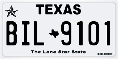 TX license plate BIL9101