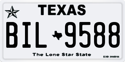 TX license plate BIL9588