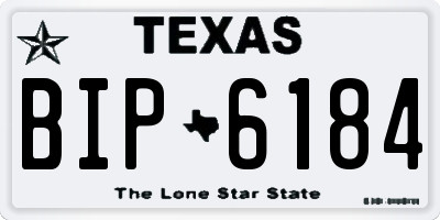TX license plate BIP6184