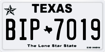 TX license plate BIP7019