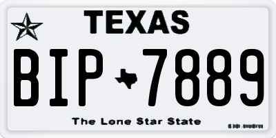 TX license plate BIP7889