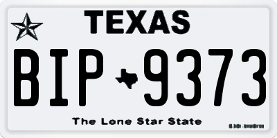 TX license plate BIP9373