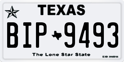 TX license plate BIP9493