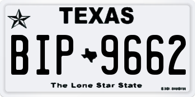 TX license plate BIP9662