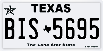 TX license plate BIS5695