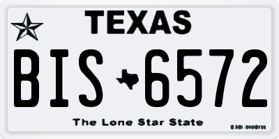 TX license plate BIS6572