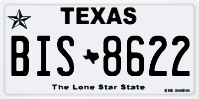 TX license plate BIS8622