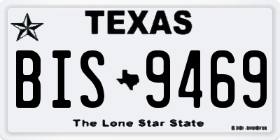TX license plate BIS9469