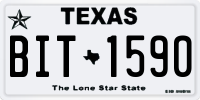 TX license plate BIT1590