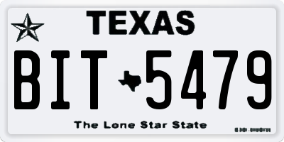 TX license plate BIT5479