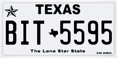 TX license plate BIT5595